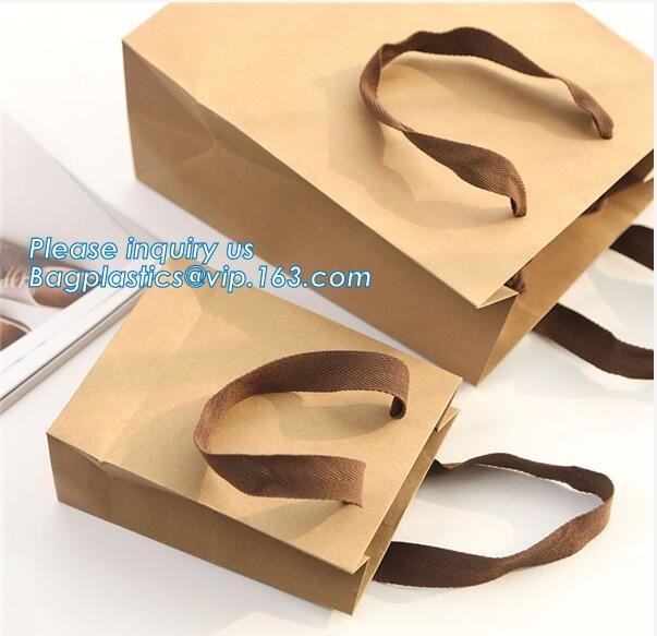 Fashion Custom Printing Luxury Gift Shopping Carrier Paper Bag With Your Own Logo Print,strong twisted handle black leat