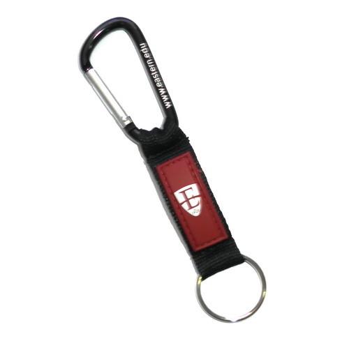 Quality PVC Rubber Label Custom Carabiner Keychain Clips Environmental Protection for sale