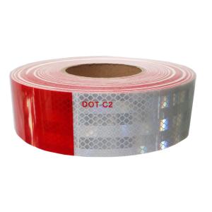 China White And Red Dot C2 Reflective Tape Truck Self Adhesive Reflective Tape wholesale