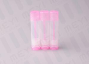 Pink 5g  Lip Balm Tubes / Plastic Lip Gloss Tubes BPA Free And Clean