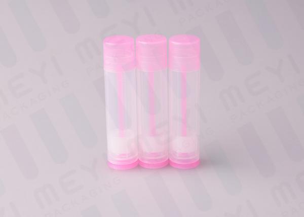 Quality Pink 5g  Lip Balm Tubes / Plastic Lip Gloss Tubes BPA Free And Clean for sale