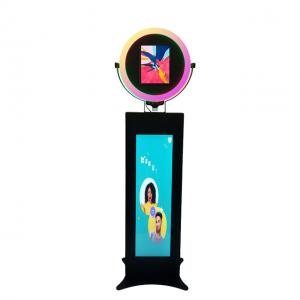 China Electronic Ipad Selfie Photo Booth Detachable Top Handle Built In Light Strips wholesale