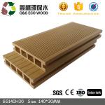 Weather Resistant WPC Hollow Decking 146 X 31mm Recycled Hollow Core Composite