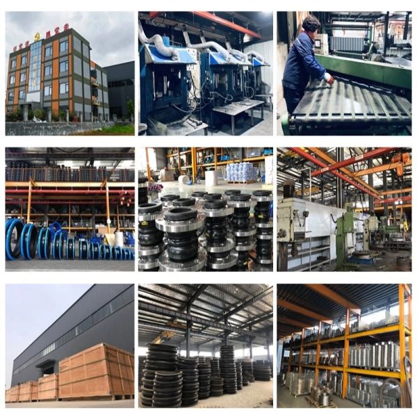 4" Rubber Expansion Joints NBR Material Oil Alkali Resistant High Temperature