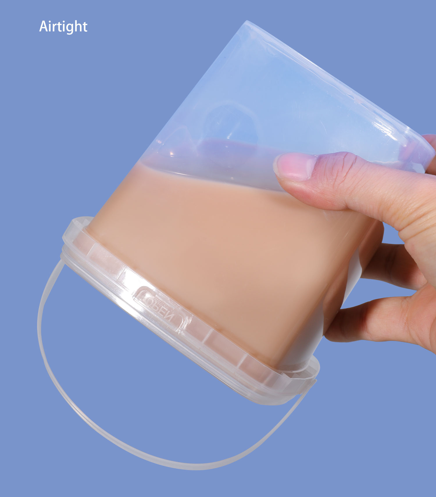 Transparent Plastic Round Custom Printed Ice Cream Candy Cookie Bucket With Lid for Milk