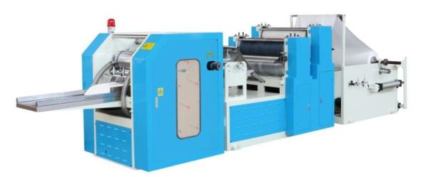 Quality Vacuum Paper Napkin Making Machine 2 Lanes 1/8 Folded Napkin Folding Device for sale