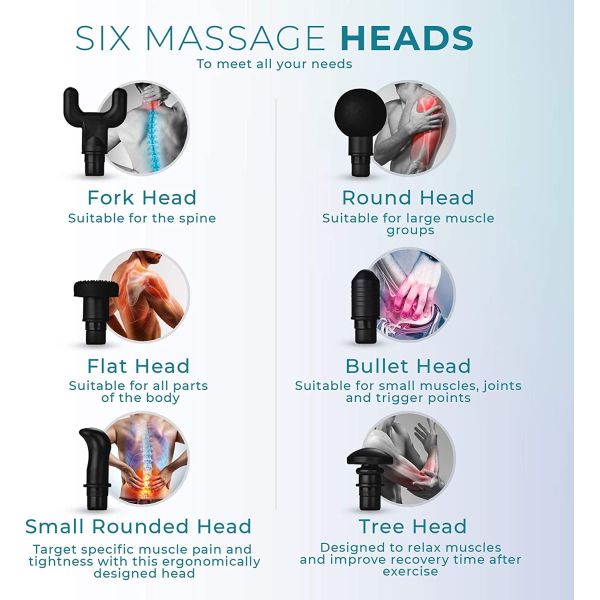 3200rpm Handheld Hypervolt Massage Gun 20 Speeds Vibrating LCD Touch Screen