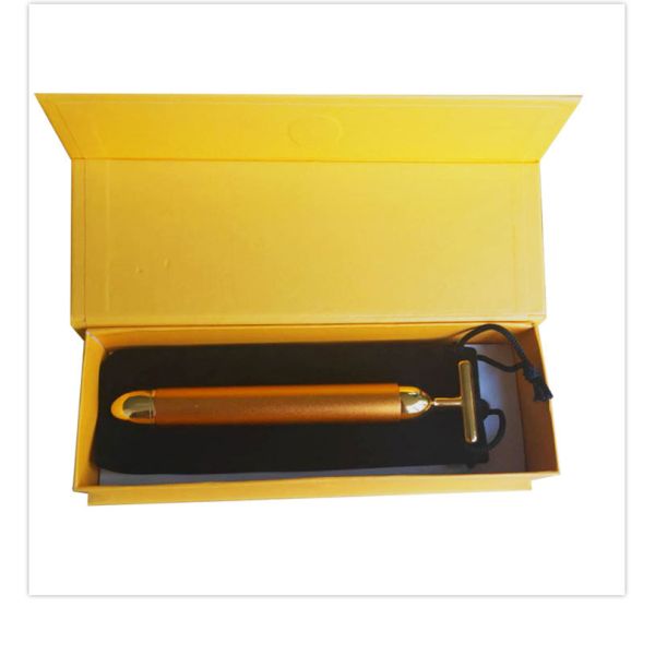 Electric Permanent Makeup Accessories Gold Stick Face Rejuvenating Lifting Firming Stick Massager