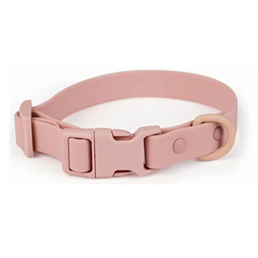 Custom Logo Pet Collar PVC Dog Collar And Leash Set Waterproof