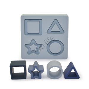 Pantone Color Baby Toddler Toy 4 Shape Pieces Shape Sorter
