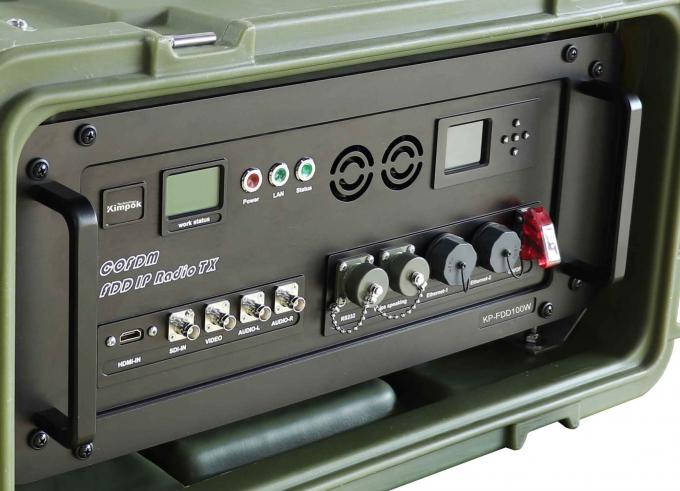 100W FDD COFDM IP Transmitter Digital Wireless Bi Directional 555MHz 0
