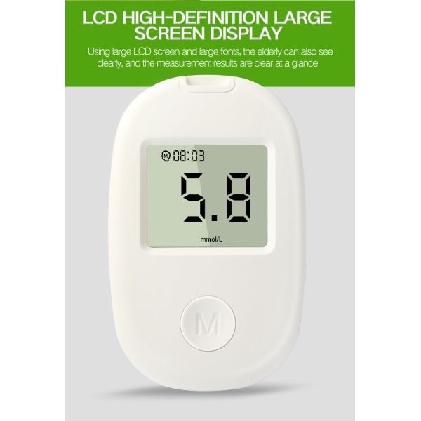 Teveik Safe Finger Pulse Oximeter 0.7μl Electronic Digital Blood Glucose Meter