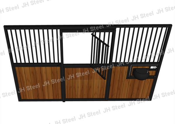 Quality Portable Horse Stable Panel with Front Door in Galvinised Inside and Out for sale