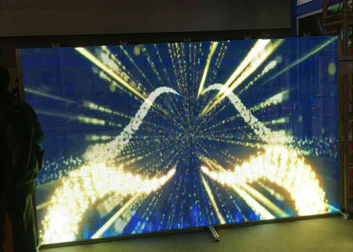 High Density LED Display Transparent LED Video Wall Easy Hanging Installation