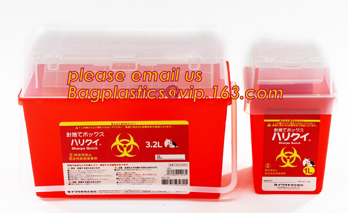 5-quart sharp containers regulations, biohazard sharp container, Disposable dual biohazard supplies - syringes without n