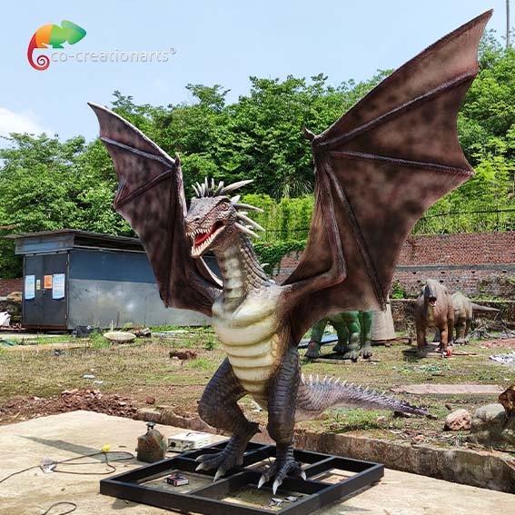Quality Waterproofing Giant Animatronic Dragons Life Like Dragon 110/220V for sale