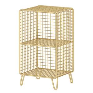 Five Tier Decorative Metal Bookcases , Rustproof Wire Mesh Bookcase