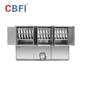China PLC Control Edible Ice Cube Machine With Semi - Automatic Ice Packing System wholesale