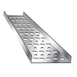 China Chemical Factory Trough Type Cable Tray , Aluminum Ladder Cable Tray Support System wholesale
