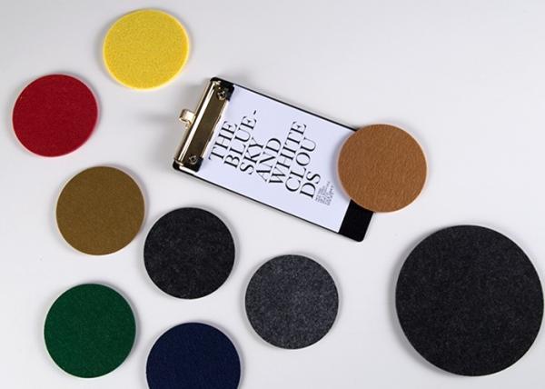 Quality Multi Purpose Waterproof Felt Drink Coasters 10*10 Cm Customized Logo for sale