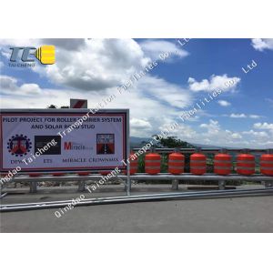 China Hot Dip Galvanizing Roller Crash Barrier Transportation Facilities Guardrail wholesale