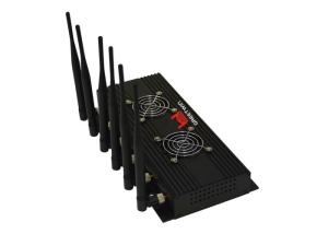 China 3G GPS Phone Signal Blocker Jammer With 6 Omni Antennas 1500MHz 1200MHz wholesale