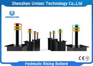 China Stainless Steel Automatic Parking Bollards , Rising Security Bollards wholesale