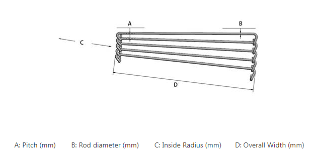 304 Stainless Steel Metal Rod Conveyor Belts For Spiral Cooling Tower In Food Industry