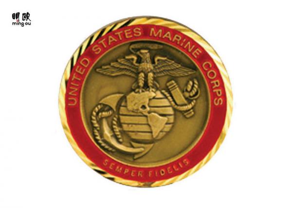 Quality Collectable Us Air Force Challenge Coins , Modern Commemorative Gold Coins for sale