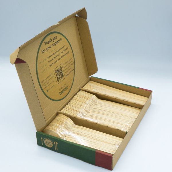 SGS Bamboo Knives Forks And Spoons