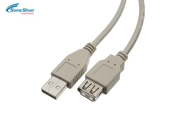 Quality Data Sync USB Extension Cable 2.0 Extender Cord 4.5mm 1000mm Customized Length for sale
