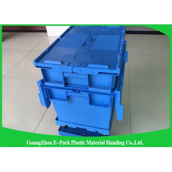 Customized Nestable PP Plastic Attached Lid Containers Food Grade