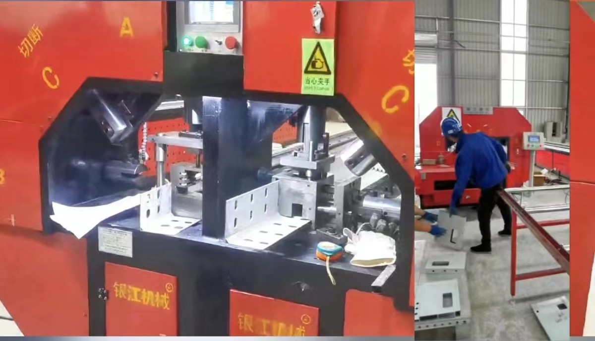 50mm Sheet Steel CNC Punching Machine With 10-15 Holes / Min Speed