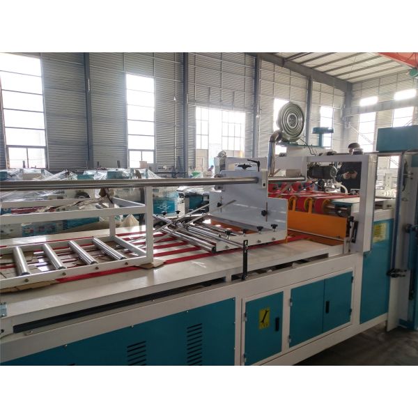 3 layer Semiauto Corrugated Carton Folder Gluer Machine For Box Gluing Folding