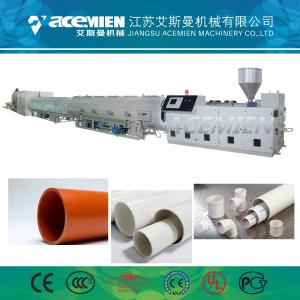 Durable Plastic Pipe Extrusion Line 16-200mm Diameter PVC U-PVC Water Supply