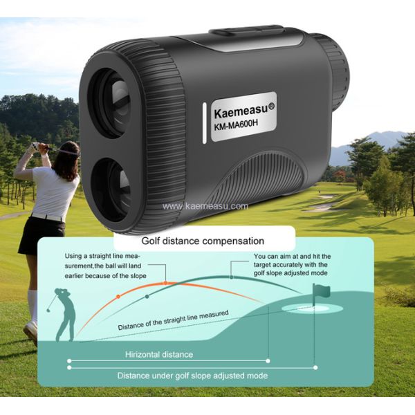 kaemeasu Mini Laser Rangefinder Rechargeable Golf Range Finder With Magnetic Adsorption MA1200