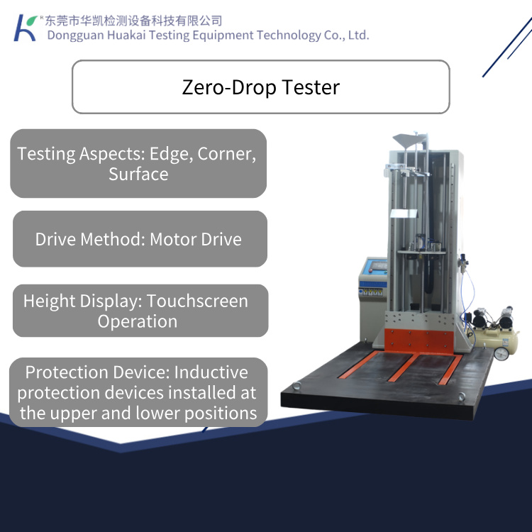 ASTM D5276 ISTA 1A Zero Drop Tester Package Zero Height Free Fall Impact Testing Machine for Packaging Transport Simulation