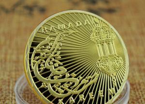China 3D Raised Baked Enamel Military Medal , Arab Culture Commemorative Gold Coin wholesale