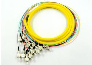 China FC UPC Single Mode Fiber Jumpers Yellow Color 50dB Return Loss Custom Length wholesale
