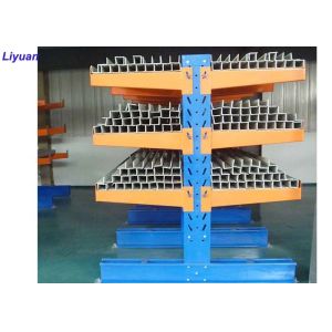 China Industrial Structural Cantilever Rack Powder Coated Blue Coating Adjustable Column wholesale