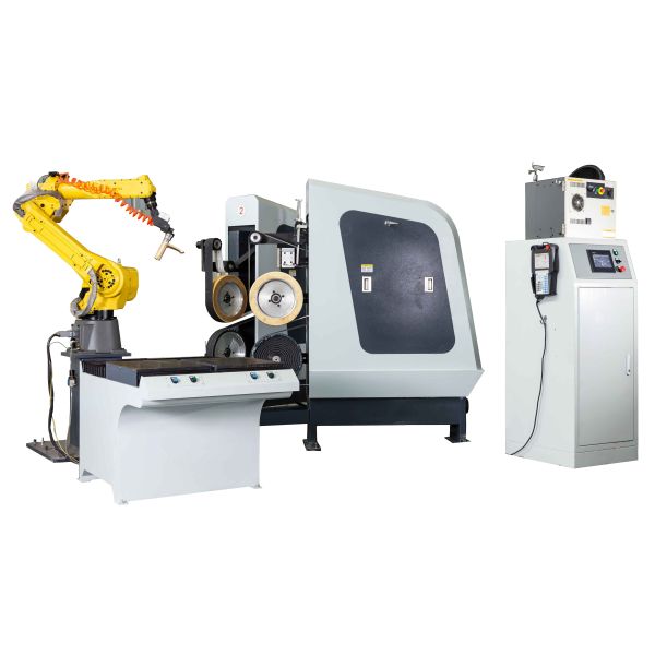 High performance FUNAC Robot Cell Metal Deburring Machine 380V for Faucet / Handle / Water Tap