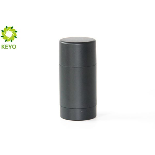 Matte Black Deodorant Stick Containers , 50g AS Plastic Antiperspirant Bottles
