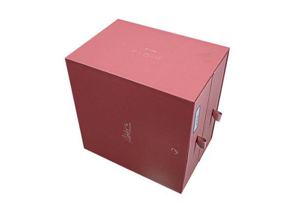 Quality Art Paper Packaging Box With Ribbon Rigid Packaging Box With Matt Lamination for sale