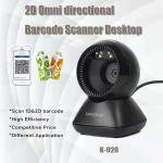Table Top Omnidirectional Barcode Scanner USB Wired 1D 2D Hands Free QR Code
