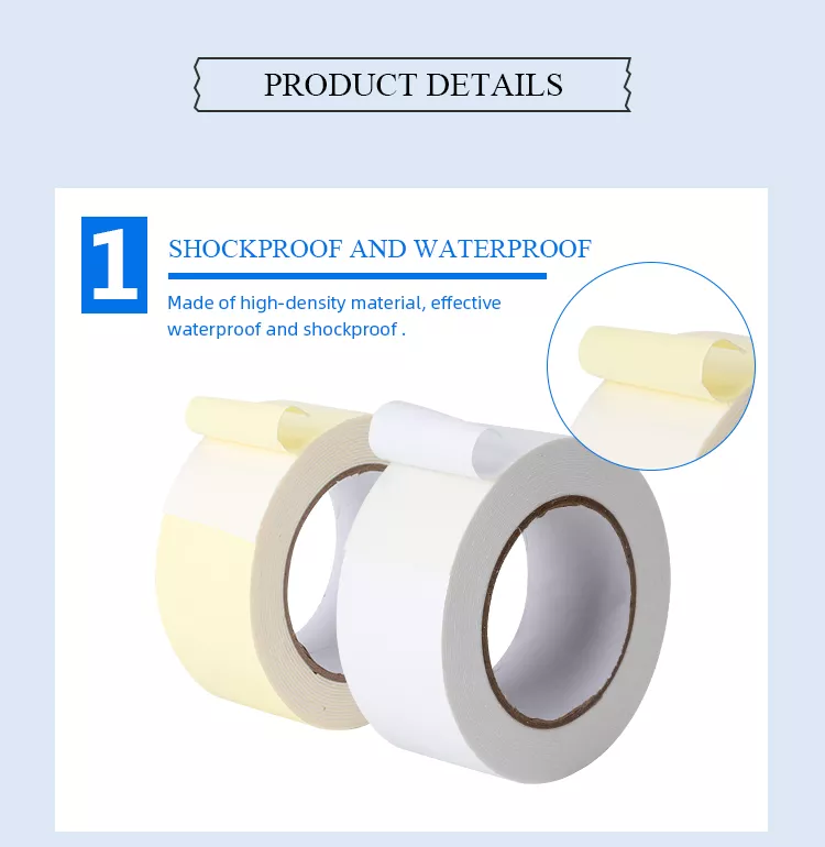 10mm 15m PE Red Black Double Sided Foam Tape Film High Density