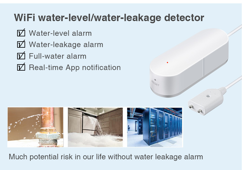Tuya IP66 Flow Based Water Leak Detection Smartlife Water Sensor