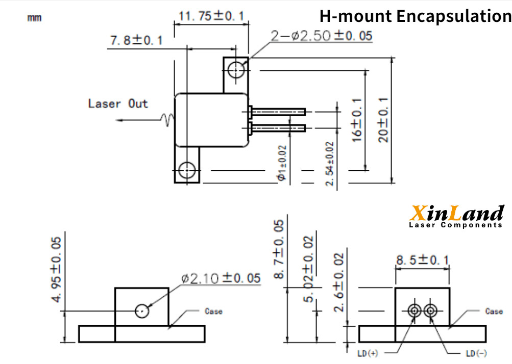 High Power 1490nm 2.5W Laser Diode 4 Package Type FAC Optional for Medical Life Science and Sensing Applications