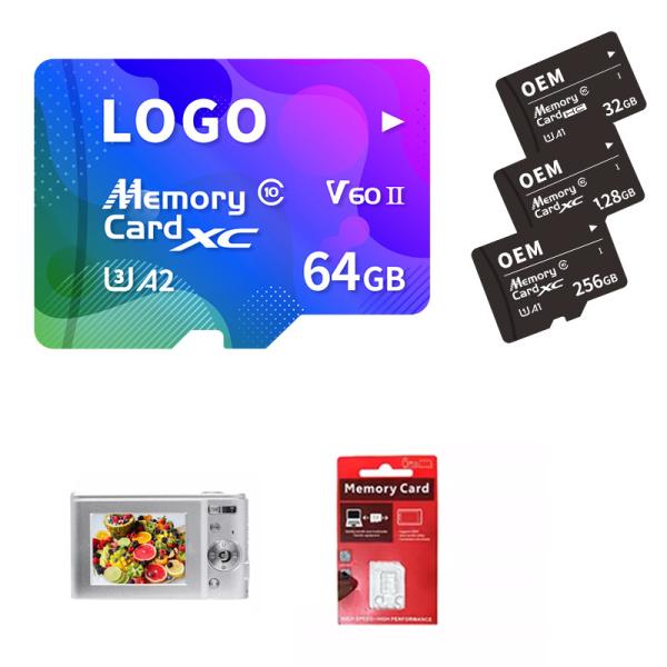 Quality OEM 128gb 256gb Memory Cards Chip Memory Card Storage For Camera for sale