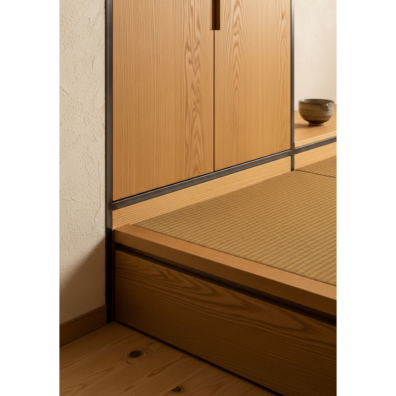 detail view of 304 stainless steel joinery, finish transitions, and edge quality