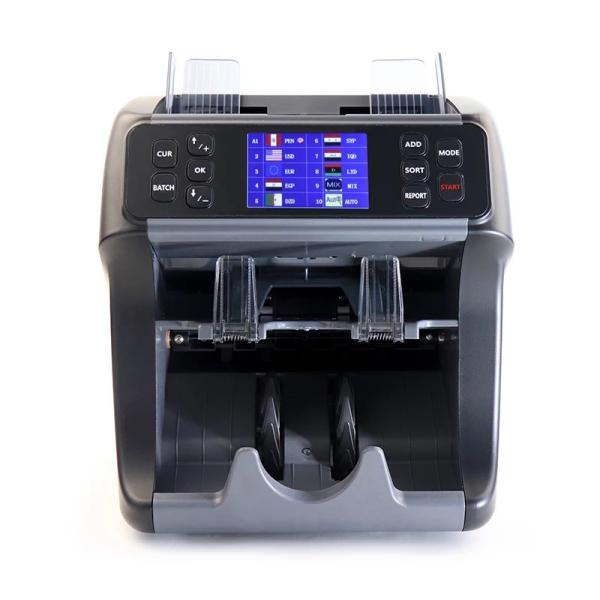 Quality USD EUR GBP COP ARS Multi-currency Sorter with 2 pocket 2 CIS TFT screen support printer FMD-900 for sale